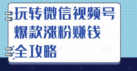 玩转微信视频号爆款涨粉赚钱全攻略，让你快速抓住流量风口，收获红利财富-久创网