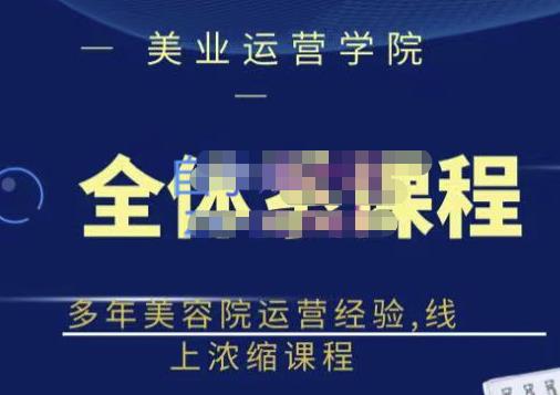 网红美容院全套营销落地课程，多年美容院运营经验，线上浓缩课程-久创网