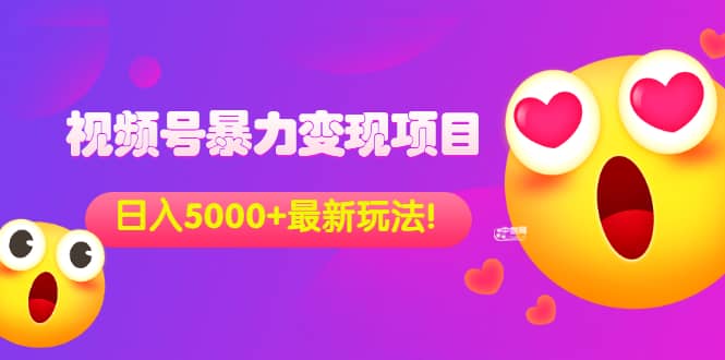 外面收费699的视频号暴力变现项目，日入5000 ，简单易操作当天见效果-久创网