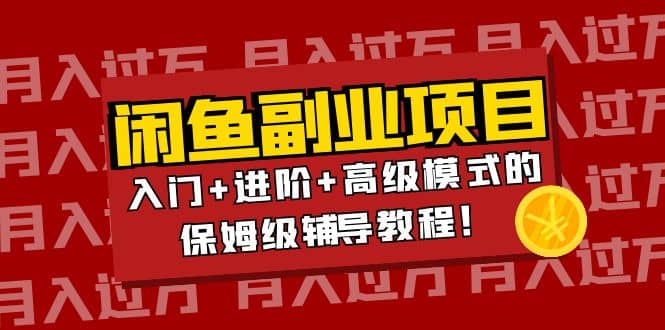 月入过万闲鱼副业项目：入门 进阶 高级模式的保姆级辅导教程-久创网