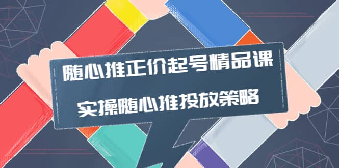 随心推正价起号精品课，实操随心推投放策略（5节课-价值298）-久创网