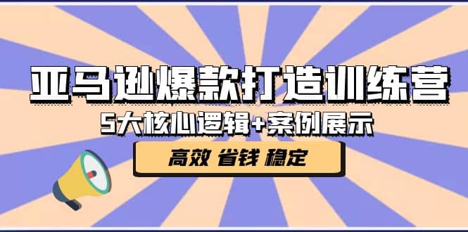 亚马逊爆款打造训练营：5大核心逻辑 案例展示 打造爆款链接 高效 省钱 稳定-久创网