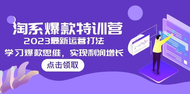 2023淘系爆款特训营，2023最新运营打法，学习爆款思维，实现利润增长-久创网