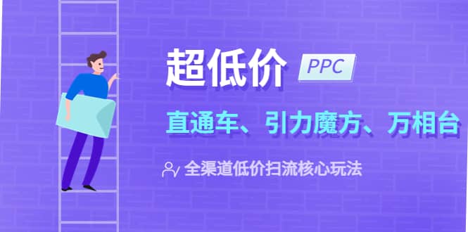 2023超低价·ppc—“直通车、引力魔方、万相台”全渠道·低价扫流核心玩法-久创网