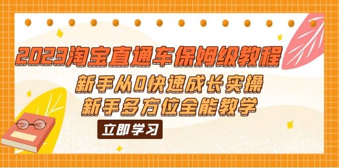 2023淘宝直通车保姆级教程：新手从0快速成长实操，新手多方位全能教学-久创网