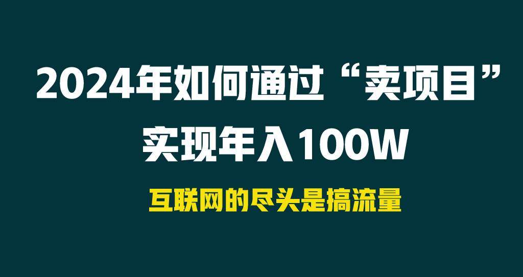 2024年如何通过“卖项目”实现年入100W-久创网