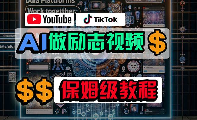 利用AI制作励志视频，在YouTube和TikTok赚钱，小白可做（附工具）-久创网