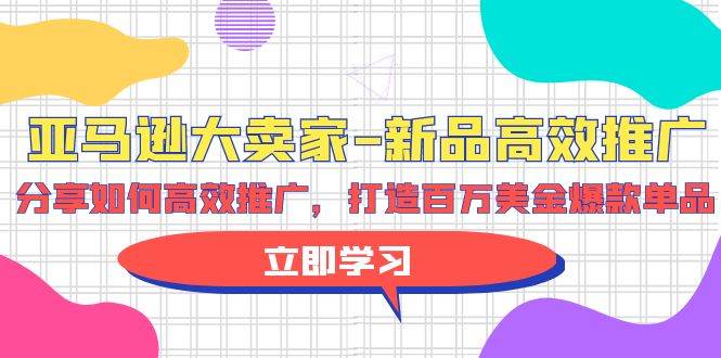 亚马逊 大卖家-新品高效推广，分享如何高效推广，打造百万美金爆款单品-久创网