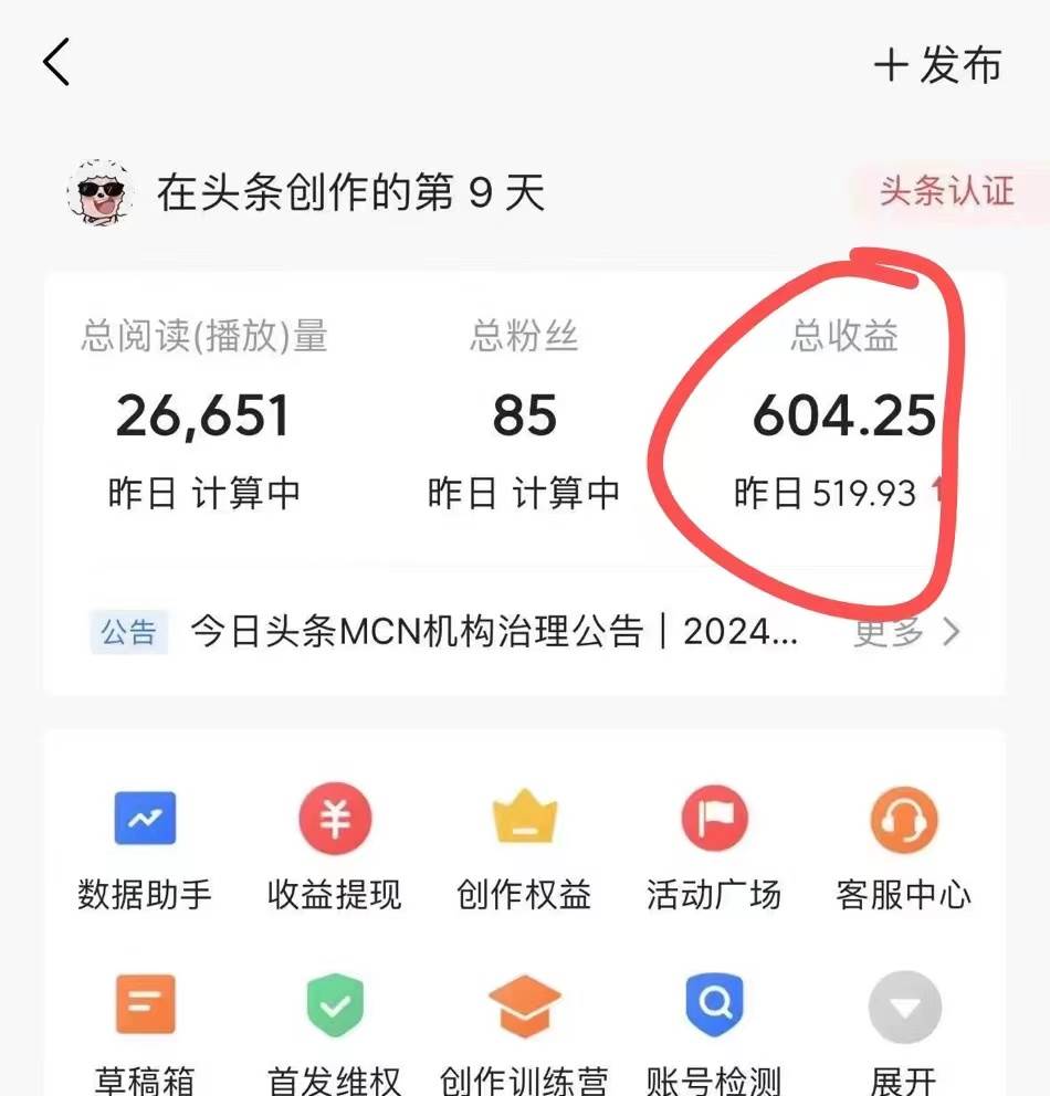 图片[3]-利用AI工具无脑复制粘贴撸头条收益 每天2小时 稳定月入5000+互联网入门…-久创网