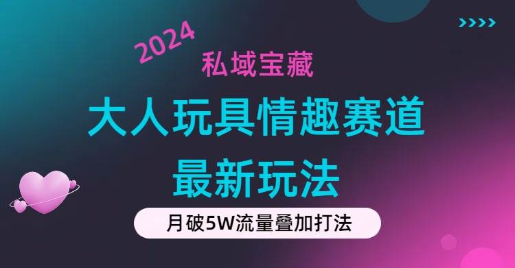 私域宝藏：大人玩具情趣赛道合规新玩法，零投入，私域超高流量成单率高-久创网