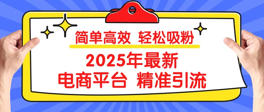 2025年最新电商平台精准引流 简单高效 轻松吸粉-久创网